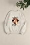 Unisex Enjoy Personel Time Design Printed Crew Neck Sweatshirt