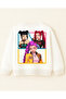 K-pop Demon Hunters Huntrix Zoey Rumi Mira Front and Back Printed Unbrushed Oversized Girls' Sweatshirt