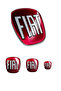 Fiat Doblo / Fiorino Logo Set Black Fi̇at Logo Steering Wheel Louver Trunk Rigging - 2