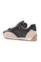 Women's Leather Sneaker Parachute Detailed Black-Beige Lurea - 4