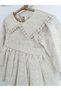 Girls' Dress Long Sleeve Ruffled V-Neck Special Occasion Birthday Wedding Party Daily Baby Girl Dress - 4