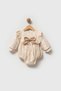 Baby Girl Romper Girls' Romper Birthday Party Wedding Dress Bow Long Sleeve Romper - 3