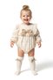 Baby Girl Romper Girls' Romper Birthday Party Wedding Dress Bow Long Sleeve Romper - 4