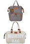 Mother Baby Care Backpack with Thermal Bottle and Mommy Bag Mother Baby Care Bag Set of 2