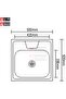 Asahi Stainless Steel Single Bowl Kitchen Sink (500x500) - 2