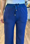 Indigo High Waist Modal Fabric Sweatpants - 3