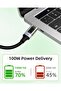100W PD USB-C Fast Charging Coiled Cable with LED Display (2-in-1 A-to-C & C-to-C, 4ft) - 5