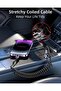 100W PD USB-C Fast Charging Coiled Cable with LED Display (2-in-1 A-to-C & C-to-C, 4ft) - 3