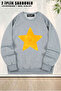 Unisex Loose Fit Steven Universe Star Printed Design Oversized Crew Neck Sweatshirt