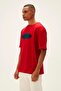 23.01.07.039-C54 Taped Men's T-Shirt Red - 3