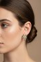 Steel Flowing Radiance Screw-On Women's Earrings I Karamaz Women's Steel Earrings - 2