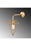 Diamond Geometric Wire Headboard Metal Single Sconce Gold Plated, Modern Decorative Wall Lamp Elmas-6304 - 4