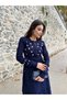 Heart Embroidered Stylish Knit Dress - 5