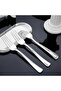 Disposable Plastic Forks - 18 Heavyweight Silver Cutlery (Reusable) - 4