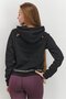 Women Sports Fit Piped Dream Hoody Fitness And Training Sweatshirt, Black - 2