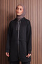 Women's Chain Corded Hooded Imported Scuba Hijab Suit 1121 - 7