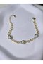 Gold Color Evil Eye Beaded Steel Bracelet