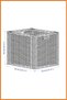 Basket Wicker Rattan Hand-Woven with Handles Material Goods Toy Storage Box 32 X 34 X 32 cm Brown - 2