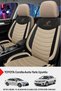 Panther Series Linen Fabric Car Seat Cover (Toyota Corolla-Auris-Yaris Compatible)