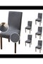 Chair Cover Chair Cover Stretch Fabric Stretchable Washable 6Pcs Brick Pattern Chair Cover - 2