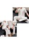 Couple Matching Satin Pajama Set - Long Sleeve Top & Pants (MG08) - 7