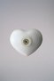 5 Pcs Porcelain Children's Room White Heart Furniture Handle Ceramic Drawer Cabinet Knob (55X45 mm) - 8