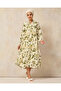 Women Yellow Printed Maxi Dress