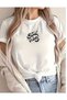 Unisex Oversized Printed Cotton Crew Neck Short Sleeve White T-Shirt Good Vibes