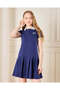 Senior Girls Navy Collared Dress