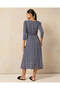 Women Navy Allover Print A Line Midi Dress - 3