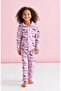 Girl's Hello Kitty Buttoned Transitional Pajama Set