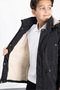 Boy's Lined Fur Detachable K Hooded Children's Coat - 3