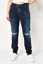 Women Regular Fit Washed Stretchable Jeans, Navy