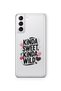 حافظة هاتف شفافة بنمط Kinda Sweet Kinda Wild متوافقة مع هاتف Samsung Galaxy S22