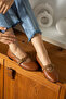 Milan Taba Leather Ballerina Shoes - 3