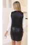 Faux Leather Button Detailed Vest - 5