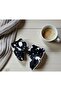 Women's Spotted Plush Fluffy Non-Slip Sole Home Boots Slippers