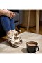 Women's Spotted Plush Fluffy Non-Slip Sole Home Boots Slippers