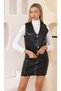 Faux Leather Button Detailed Vest - 2