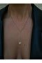 Stainless Steel Pearl Detail Minimal Necklace - 3
