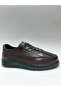 Genuine Leather Brown Laceless Flexible Rubber Sole Winter Men's Shoes - 2