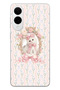 Samsung Galaxy S25 Edge Compatible Pink Bow Cat Pattern Transparent Phone Case