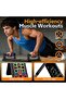 Solid Push Up Board 15 in 1 Home Workout Equipment Multi-Functional Pushup Stands System Fitness Floor Chest Muscle Exercise Professional Equipment Burn Fat Strength Training Arm Men & Women Weights - 6