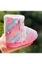 Girl's Panduf Hologram Star Patterned Velcro Anti-Slip Sole Kindergarten Nursery Home Shoes - 4