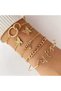 Women's Gold Color 5-Piece Elegant Bracelet Set Butterfly Love 0332 - 3