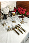 Şipşak 7 Piece Mini Set with Legs and Tongs Set (Gold&Silver) - 3