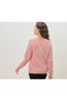 Women's Knitted Sweater, Soft Cotton, Coral - 5