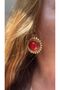 Special Series Women's Gold Color Sun Model Earrings - 2
