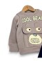 Baby Boy Winter 3-Layer Fleece Suit Fleece-Lined Cool Bear Printed Kangaroo Pocket Suit 6-9-12-18-24 Months - 6