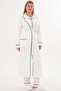 Women's Bathrobe Long-Sleeved Button-Down 3-Piece Pajama Set %65 Cotton %35 Viscose - 2